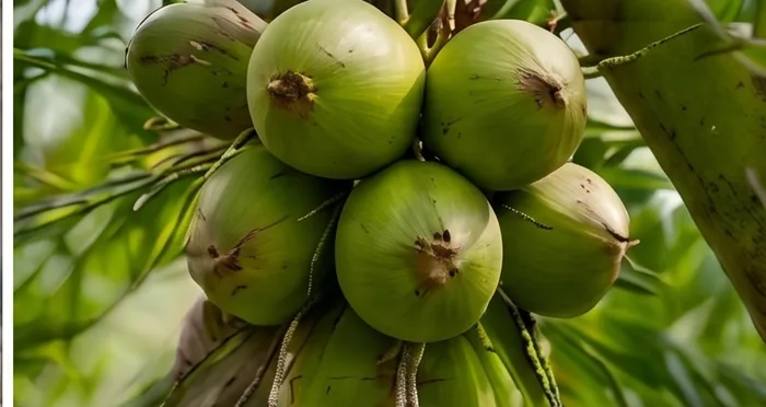 Fresh Thai aromatic coconuts selected from farm