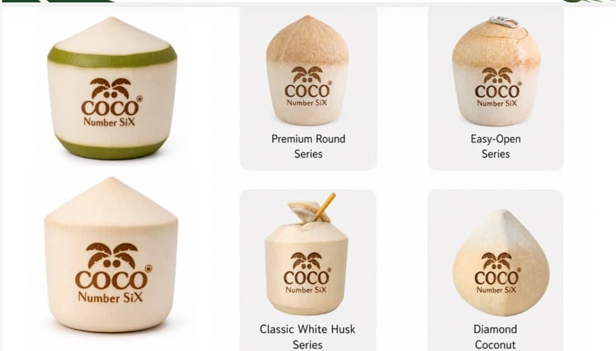 Coco Number SiX whole coconut series options
